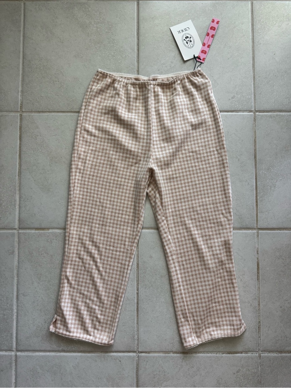 Cider Gingham Capris XS